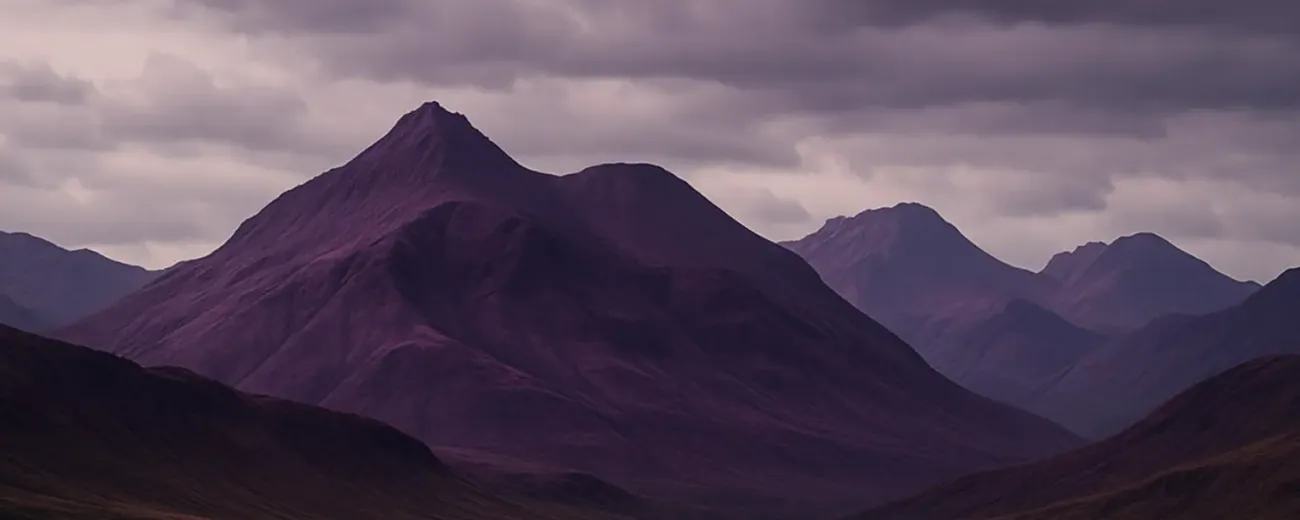 purple mountain range
